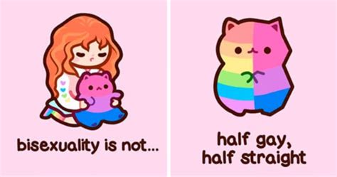 Cute Kitten Illustrations Are Combating Bisexual Misconceptions