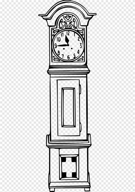 Напольные и напольные часы Рисование Движение Книжка раскраска часы png PNGEgg