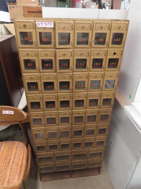 Vintage Post Office Boxes 50 Compartments 56 X 24 X 12