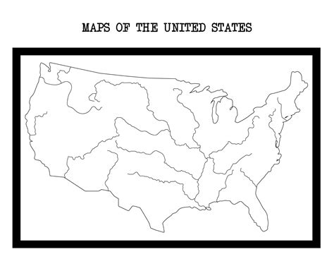 Blank 5 Regions Of The United States Printable Map