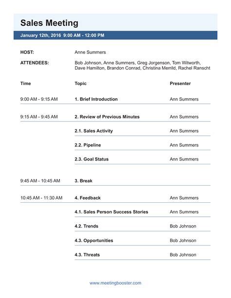 Marketing Sales Meeting Agenda - How to create a Marketing Sales Meeting Agenda? Download this ...