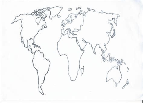 World Map Drawing At Getdrawings Free Download