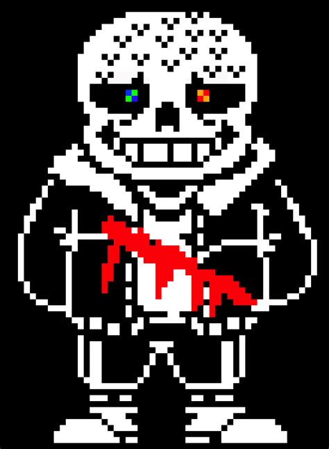 Undertale last breath sans sprite (my version). Undertale last breath Sans Sprite (my version) | Pixel Art Maker