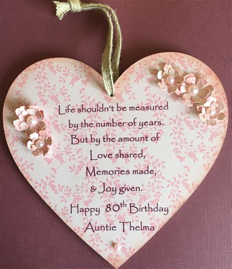 Personalised Quote For A Happy Th Birthday Plaque Happy Th Birthday Th Birthday Cards
