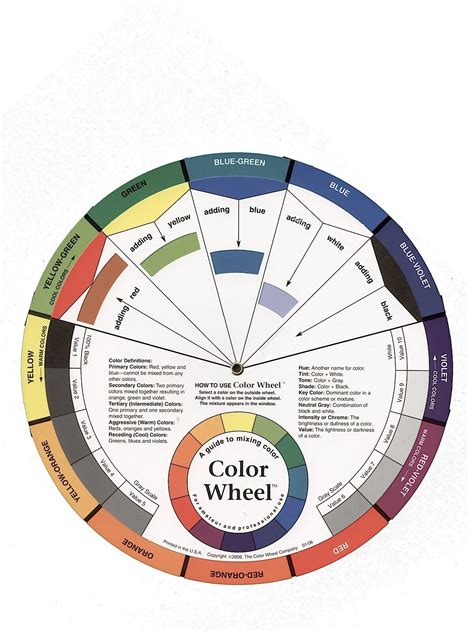 The Color Wheel Company Artist Mixing Guide Grelly Usa