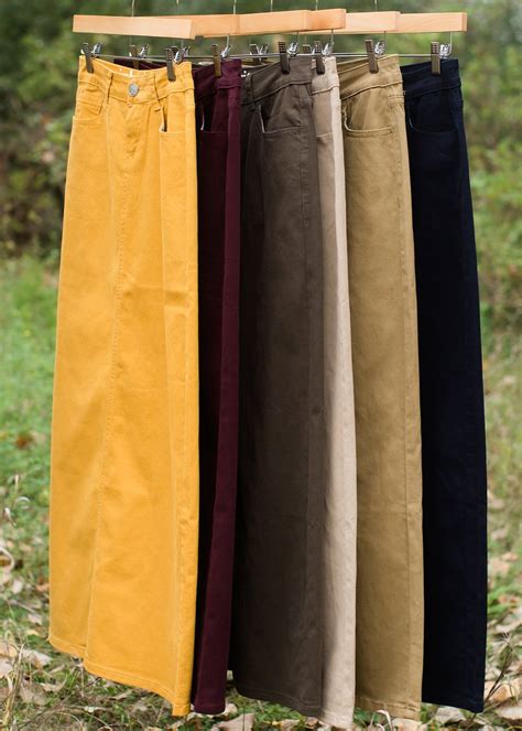 Stella Colored Denim Skirt Skirts Denim Fashion Denim Skirt