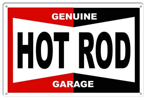 Genuine Hot Rod Garage 3 Sizes 22 Gauge Metal Sign Usa Made Etsy In