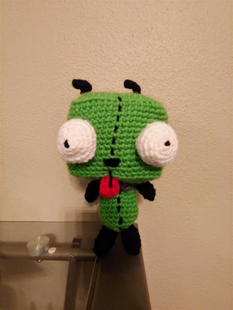 Gir From Invader Zim My First Amigurumi Pattern In Comments R Crochet