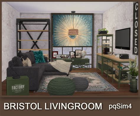 Bristol Living Room The Sims 4 Custom Content