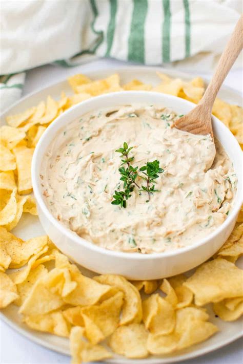Easy Healthy French Onion Dip Gluten Free The Butter Half
