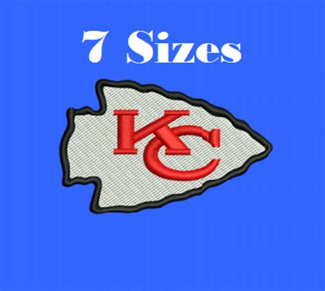Kansas City Chiefs Team Nfl Logo Digital Embroidery Design Etsy