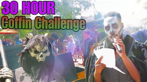 30 Hour Coffin Challenge At Six Flags Fiesta Texas Fright Fest 2018
