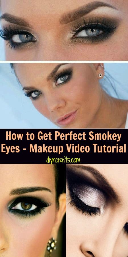 How To Get Perfect Smokey Eyes Makeup Video Tutorial Diy And Crafts