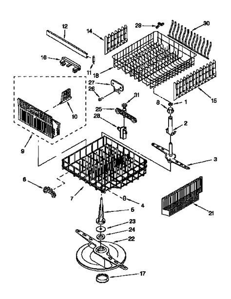Kenmore Elite Ultra Wash Dishwasher Parts Diagram