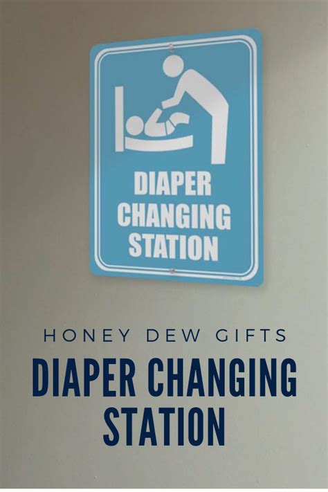 Honey Dew Ts Restroom Sign Diaper Changing Station 9 X 12 Inch
