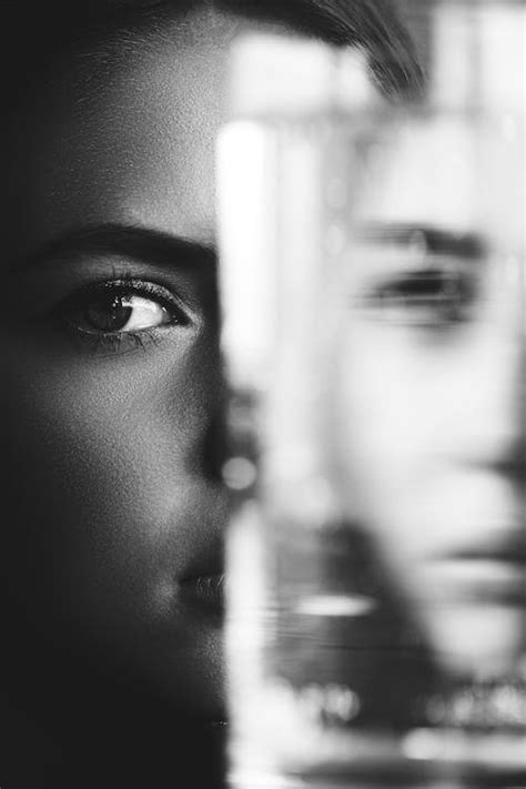 Grayscale Photo Of Womans Face · Free Stock Photo