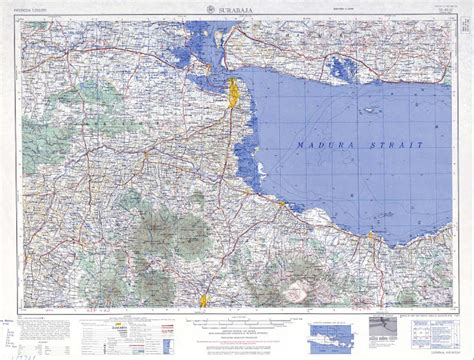 Takjub Indonesia Peta Topografi Surabaya Skala 250k