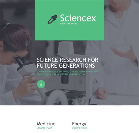 Science Lab Responsive Newsletter Template 53565