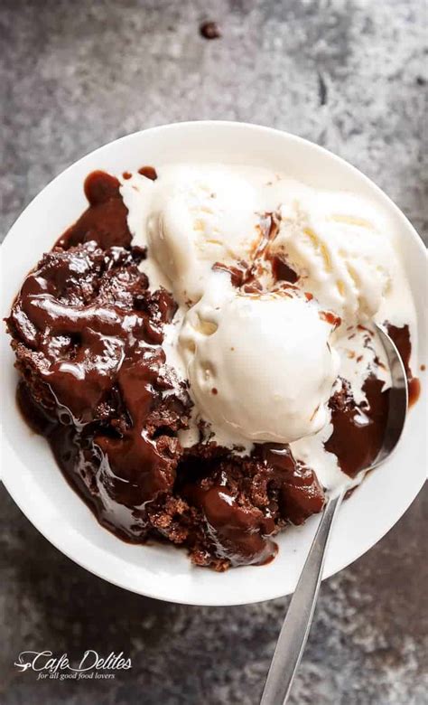 Hot Fudge Chocolate Pudding Cake Cafe Delites