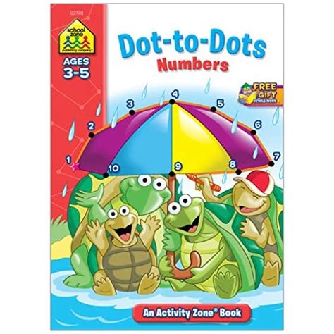 School Zone Dot To Dots Numbers Workbook Ages 3 To 5 Preschool To