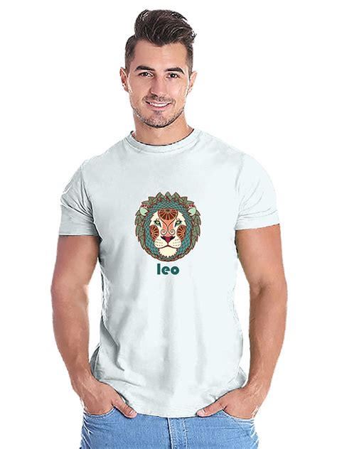 Leo Round Neck T Shirt For Men Printed Unisex Trending Tee Shirts At
