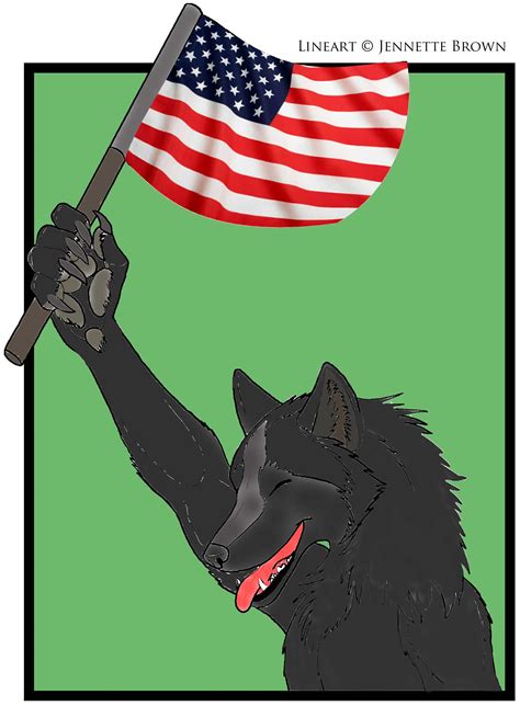 American Flag Wolf By Skirmisherdak On Deviantart