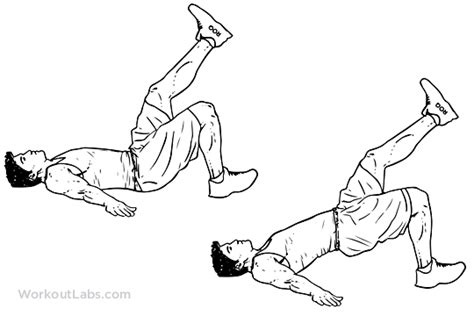 Single Leg Glute Bridge Hip Extension Illustrated Exercise Guide