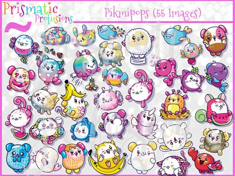 Pikmi Pops / Image Clipart / DiY Modern Printable / Digital Download pikmi pops surprise activities like party invitations, collector posters, party hats, colouring sheets, party buntings, and so much more.