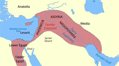 Mesopotamia Fertile Crescent Map