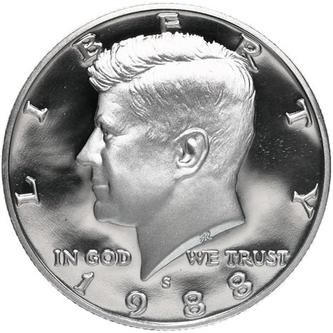 1988 S Kennedy Half Dollar Gem Deep Cameo Cn Clad Proof Coin Daves