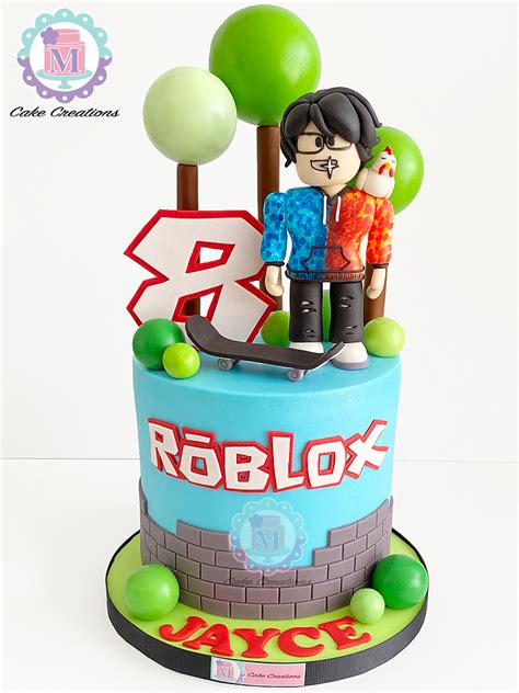 Roblox Fondant Cake Roblox Birthday Cake Roblox Cake Boy Birthday Cake