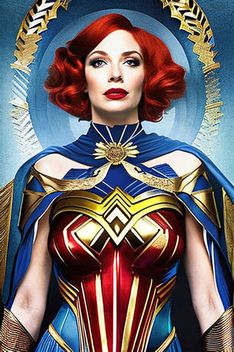 Christina Hendricks As Wonder Woman 24 By Auctionpiccker On Deviantart