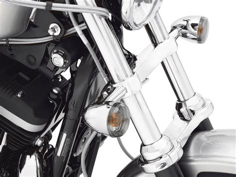 FRONT TURN SIGNAL RELOCATION KIT Chrome Dyna Sportster 68517 94A