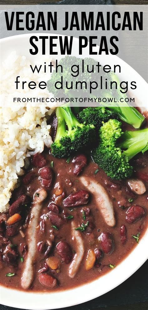 this vegan jamaican stew peas is wholesome and full of flavour from caribbean spices although