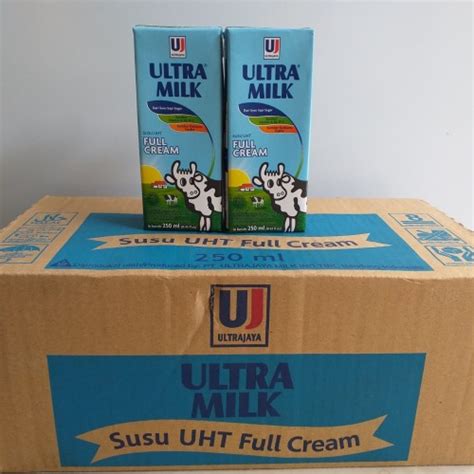 Jual Susu Ultra Milk Uht Full Cream 250 Ml 1 Dus Via Gojek Kab