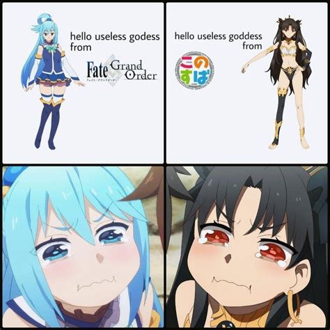 Anime Girls With Blue Hair And Red Eyes Are Looking At The Same Image