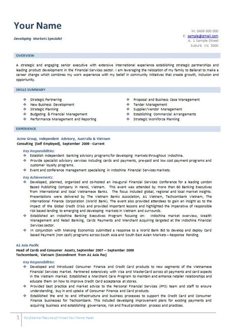 Most skilled visas for immigration to australia require applicants to score a minimum number of points on the points test. Cv Templates Australia (6) - TEMPLATES EXAMPLE | TEMPLATES ...