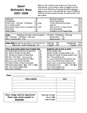 Mobile order your favorite mcdonald's meal. Mcdonalds application print out pdf