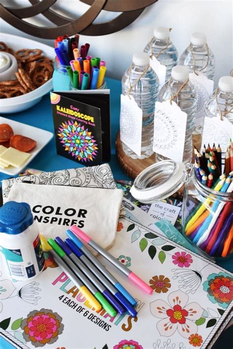 Adult Coloring Book Party Ideas