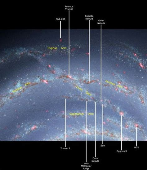 The Orion Arm Of The Milky Way Contains A Number Of Messier Objects