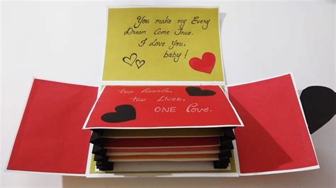 Beautiful Handmade Card Idea For Boyfriend Special Card For Boyfriend