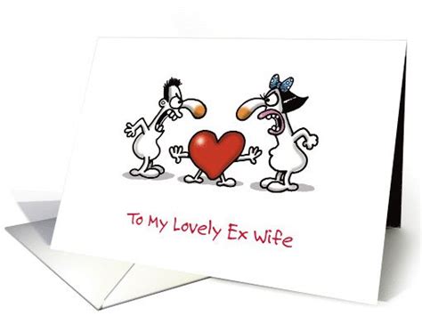Valentines Day For Ex Wifecoupleheart Card Paper Greeting Cards