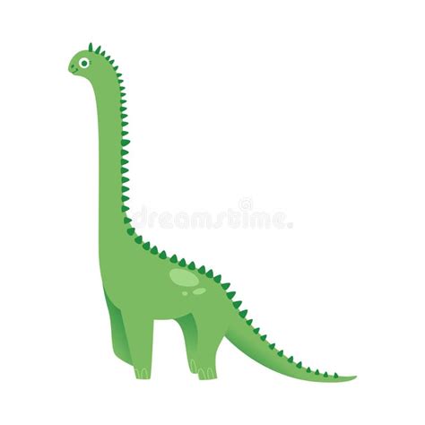 Green Long Necked Dinosaur Stock Illustrations 17 Green Long Necked