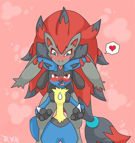 Lucario And Zoroark By Chemicalbernes On Deviantart Mew And Mewtwo