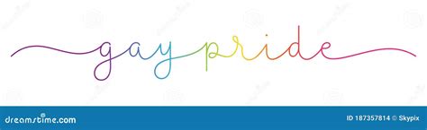 gay pride calligraphy hand lettering isolated on white pride day month parade concept lgbt