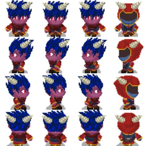 Pixel Art Characters Demon Pack By Clockwork Raven
