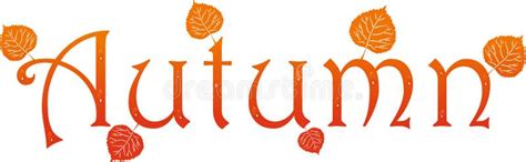 Autumn Title With Leaves And Drops Stock Vector Image 21486029