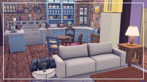 Friends Apartment The Sims 4 100 Day Speedbuild Challenge 14 Youtube
