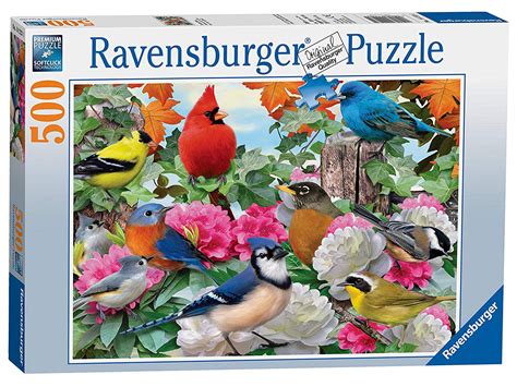 Garden Birds 500 Piece Jigsaw Puzzle For Adults Every Piece Is Unique