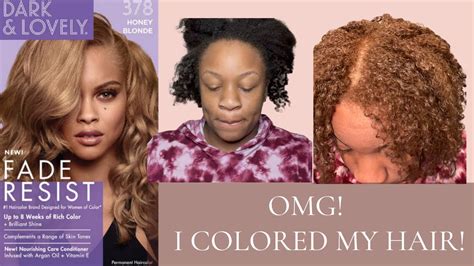 I Did It Diy Dark And Lovely Honey Blonde Youtube